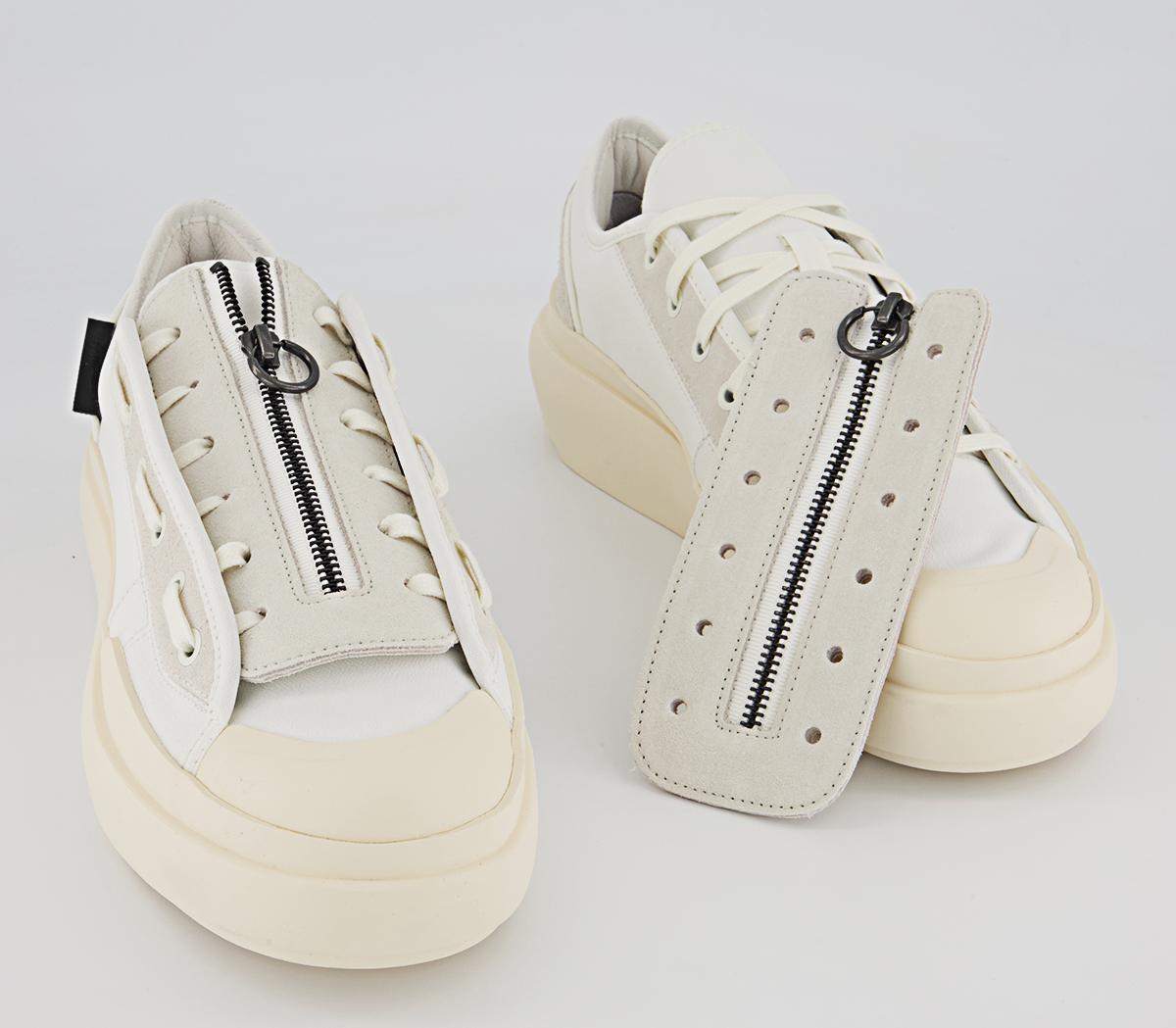 adidas Y-3 Y-3 Ajatu Court Low Trainers adidas Y-3 Y-3 Ajatu Court Low Trainers Core White Orbit Grey Cream White