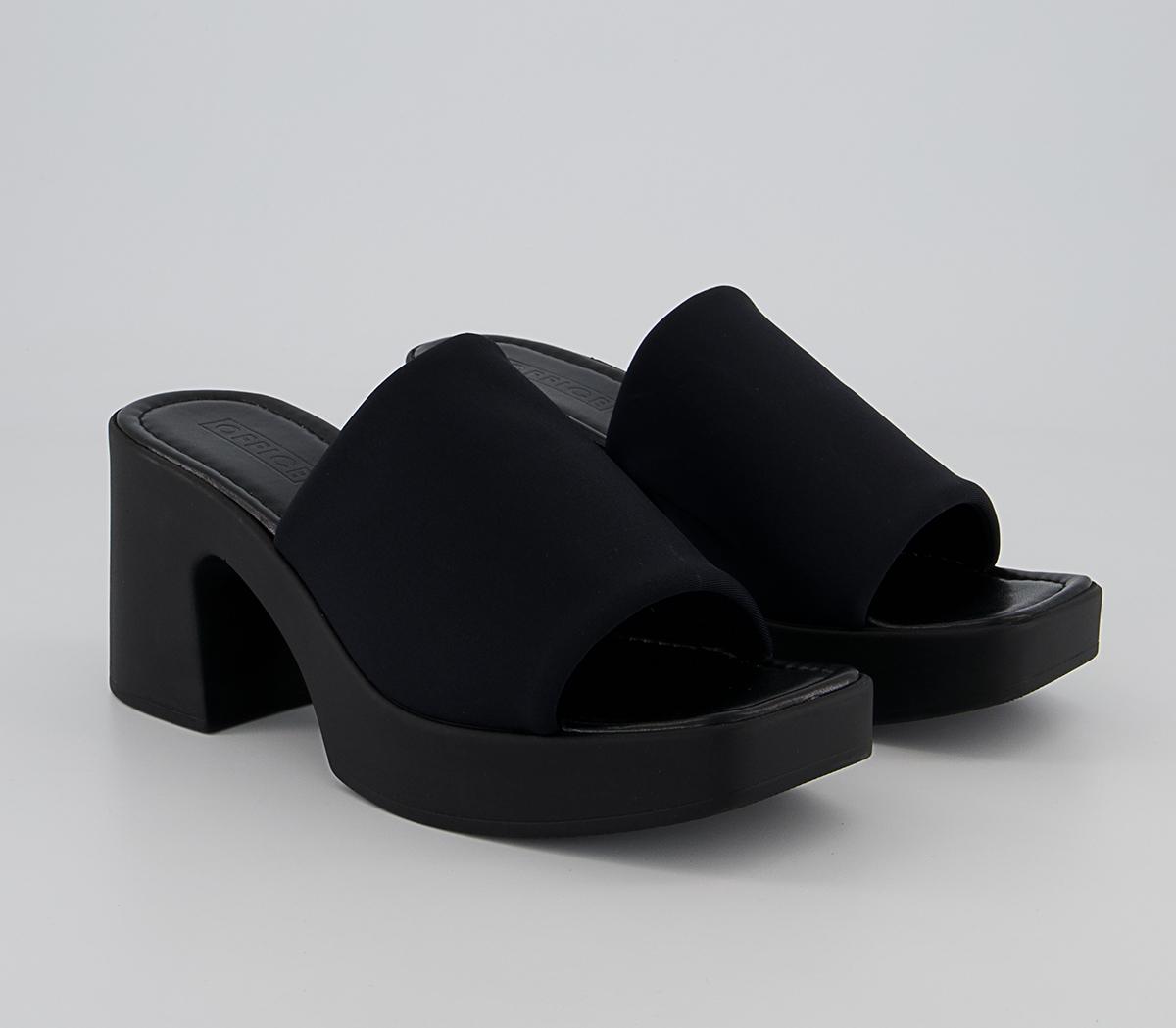 OFFICE Manage 90's Mule Sandals Black - Heels