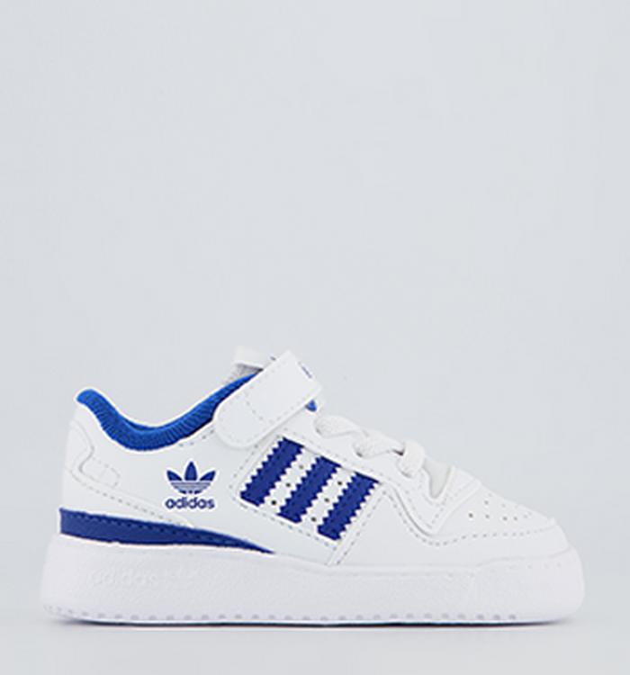 adidas Forum Low Infant Trainers White Royal Blue