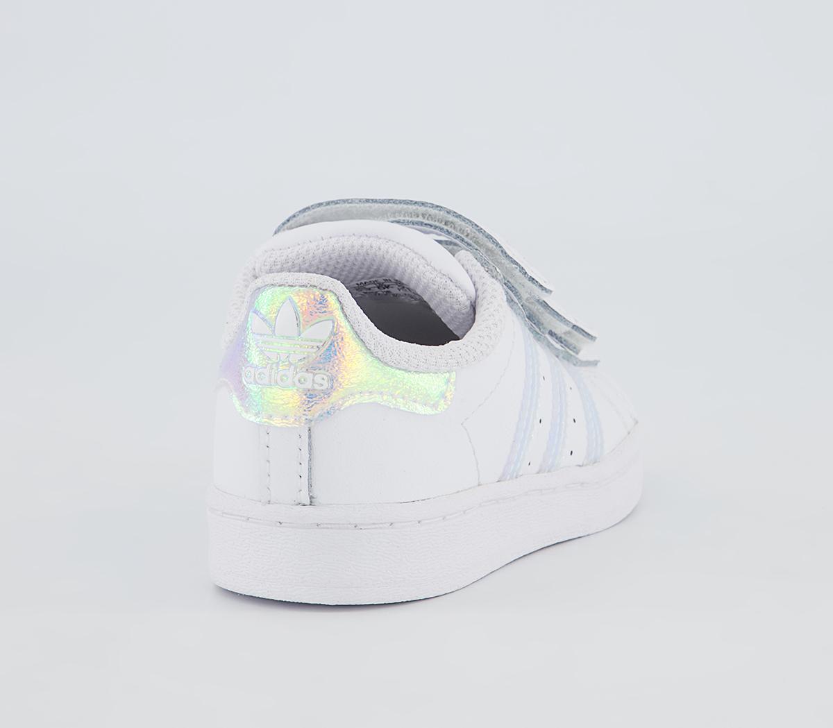 adidas Superstar Cf Infant Trainers adidas Superstar Cf Infant Trainers White Iridescent