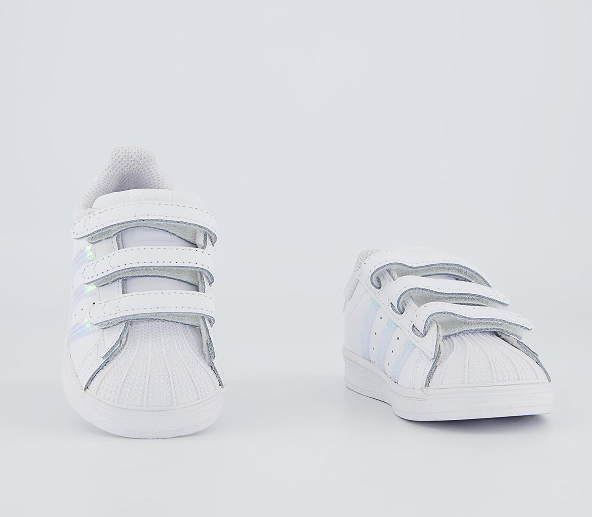 adidas Superstar Cf Infant Trainers adidas Superstar Cf Infant Trainers White Iridescent
