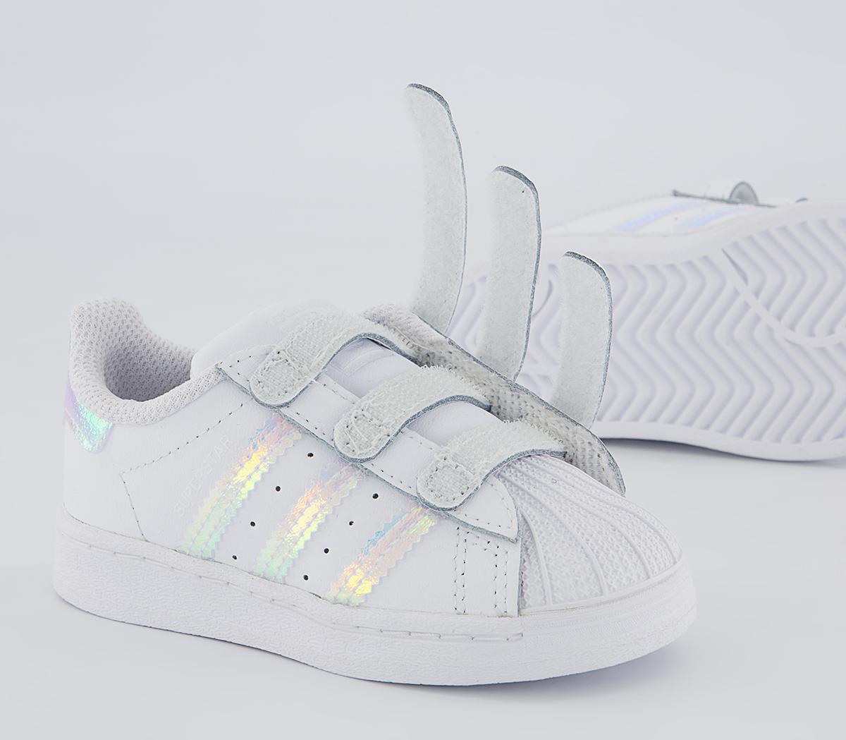 adidas Superstar Cf Infant Trainers adidas Superstar Cf Infant Trainers White Iridescent