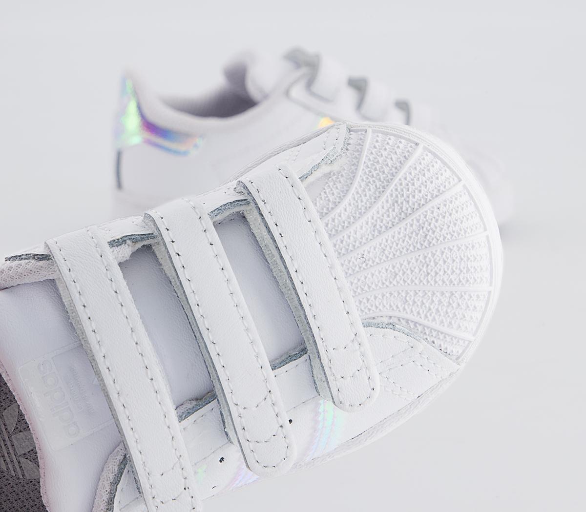 adidas Superstar Cf Infant Trainers adidas Superstar Cf Infant Trainers White Iridescent