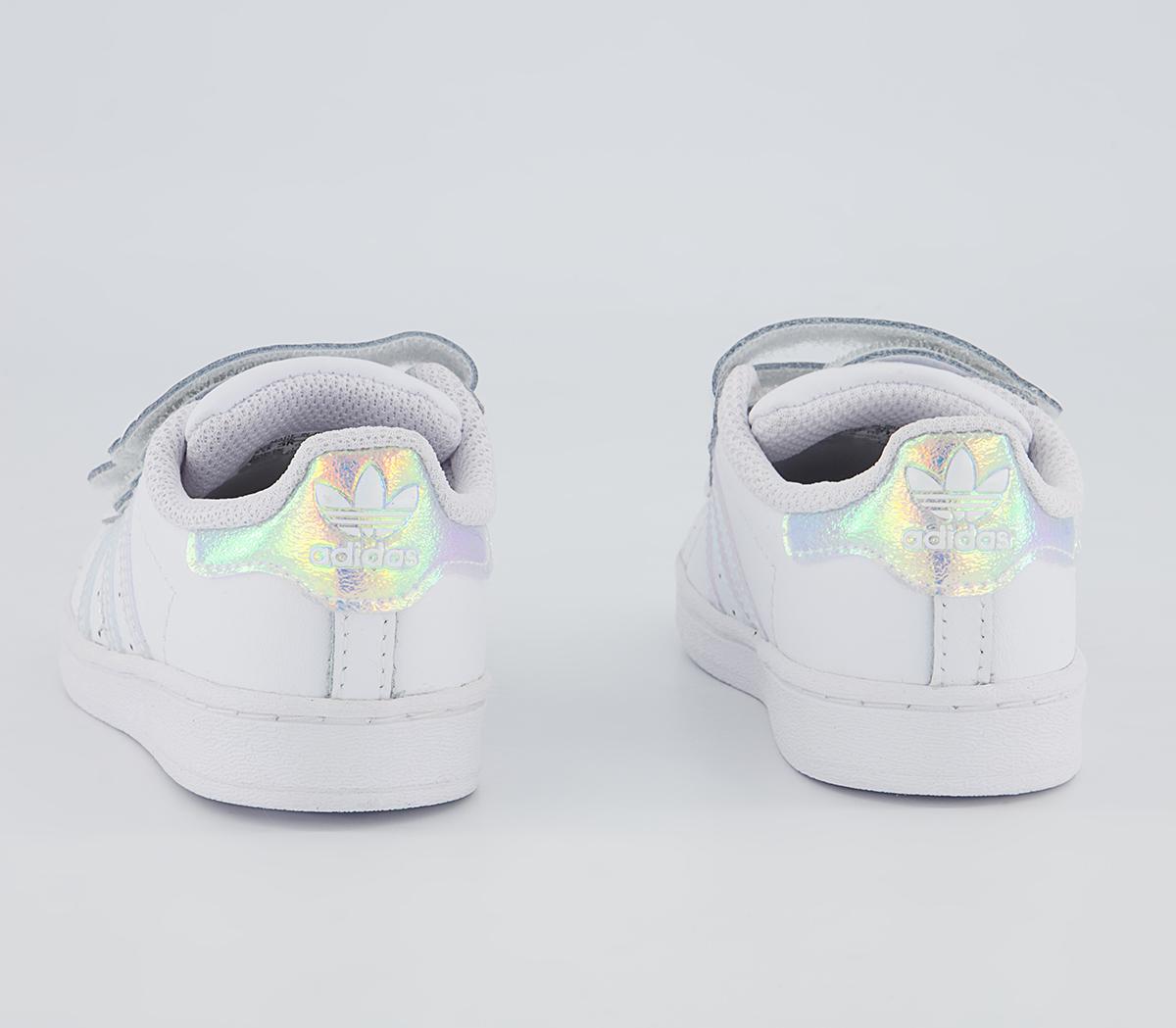 adidas Superstar Cf Infant Trainers adidas Superstar Cf Infant Trainers White Iridescent