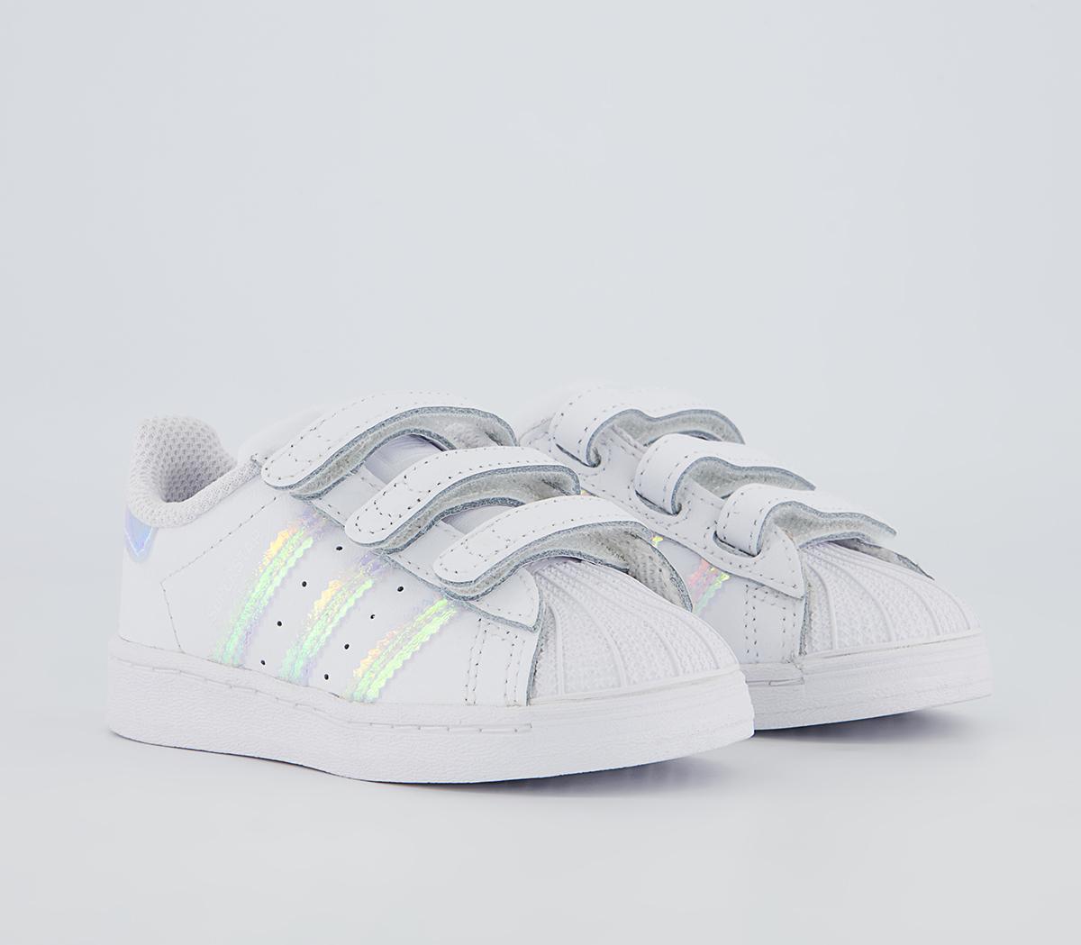 adidas Superstar Cf Infant Trainers adidas Superstar Cf Infant Trainers White Iridescent