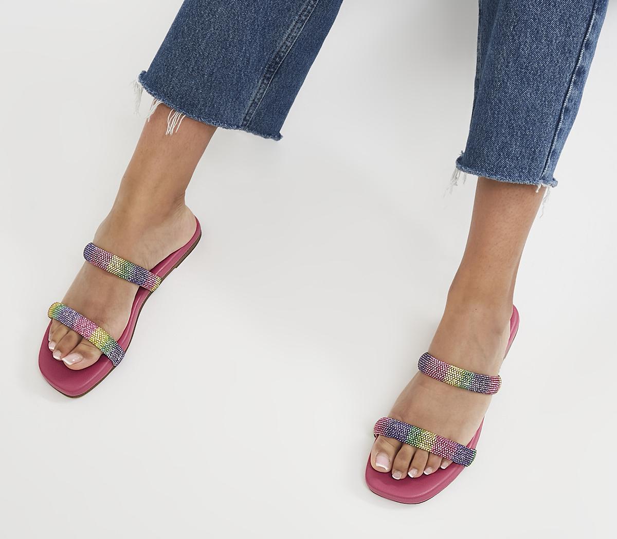 OfficeSophia Embellished Strap Sandals OfficeSophia Embellished Strap SandalsPink