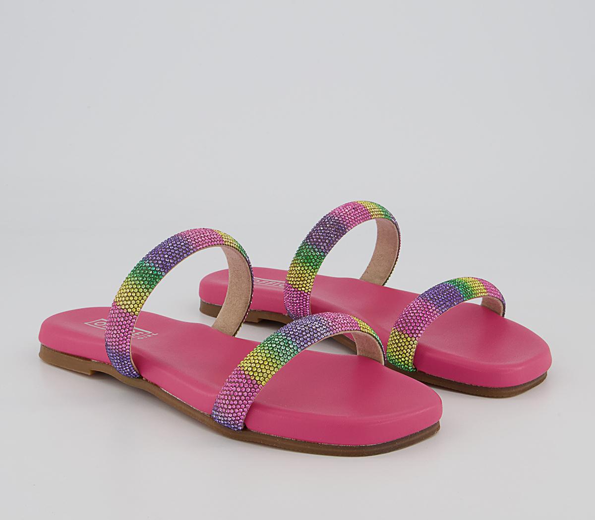 Office Sophia Embellished Strap Sandals Office Sophia Embellished Strap Sandals Pink