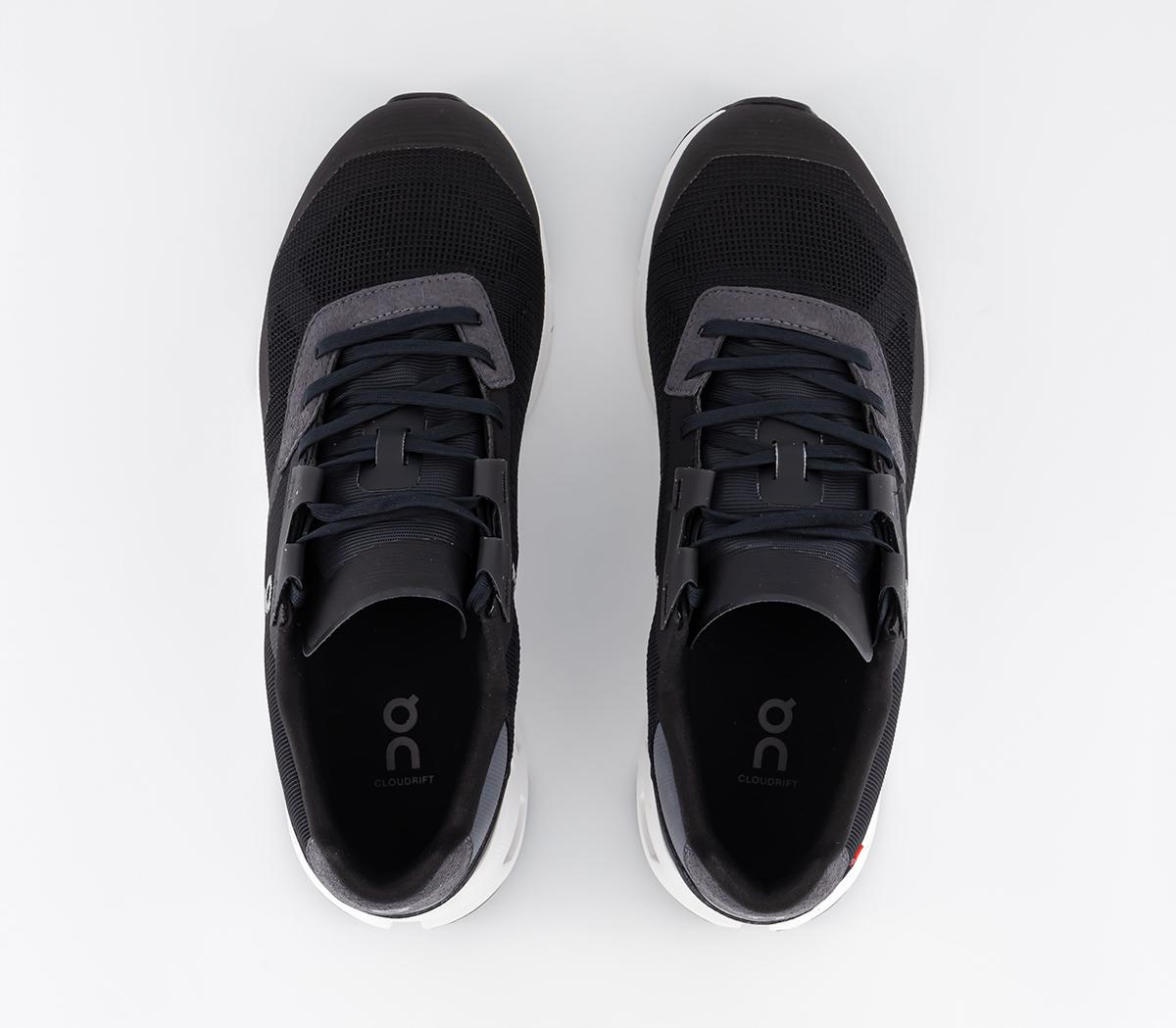 On Running Cloudrift Trainers Black White - Men's Trainers