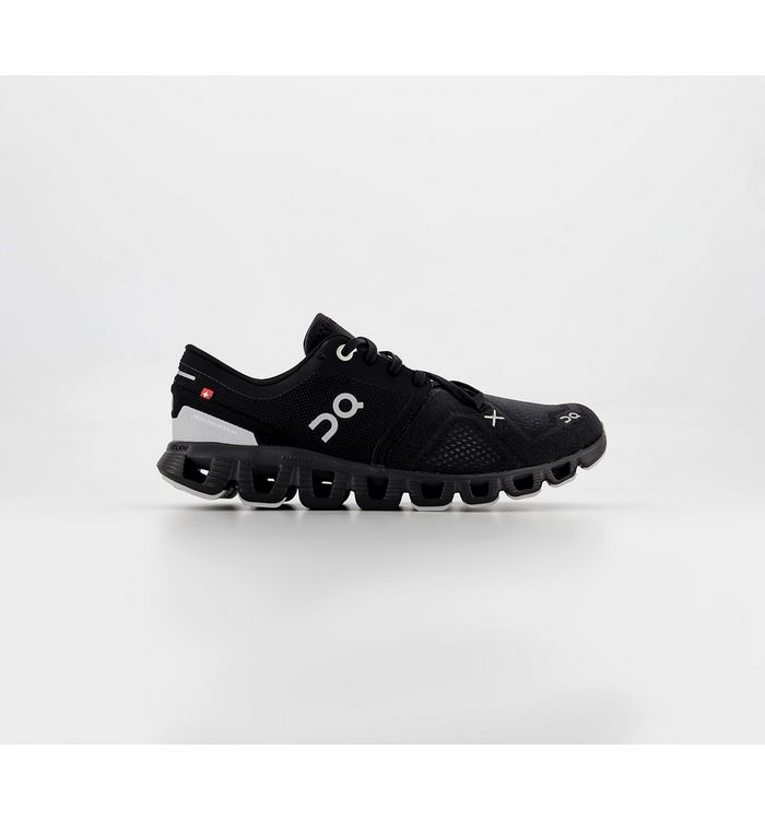 on running cloud x3 trainers black,black,white,natural,green,grey