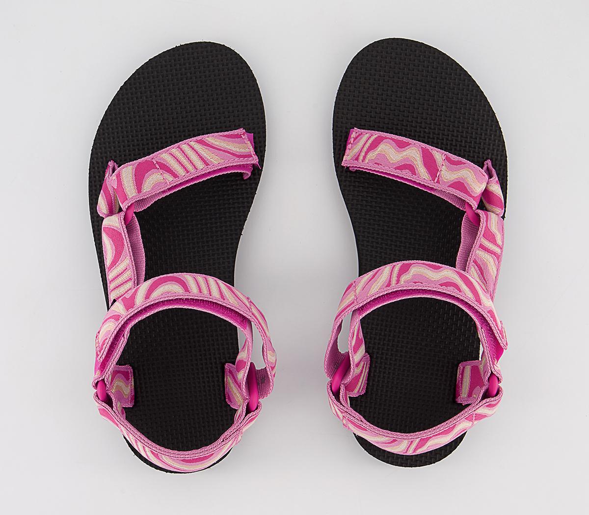 Teva Original Universal Zappy Sandals Fuchsia - Women's Footbed Sandals