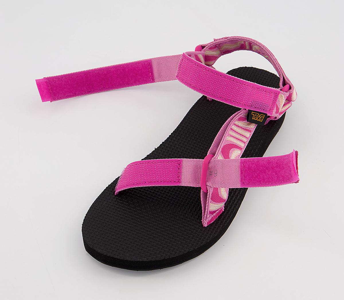 Teva Original Universal Zappy Sandals Fuchsia - Women's Footbed Sandals