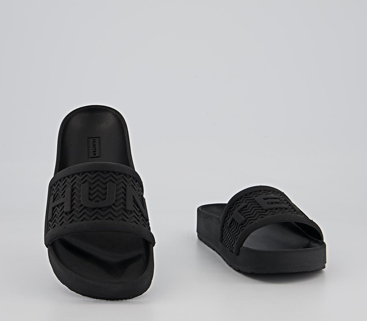 Hunter Bloom Algae Foam Sliders Hunter Bloom Algae Foam Sliders Black