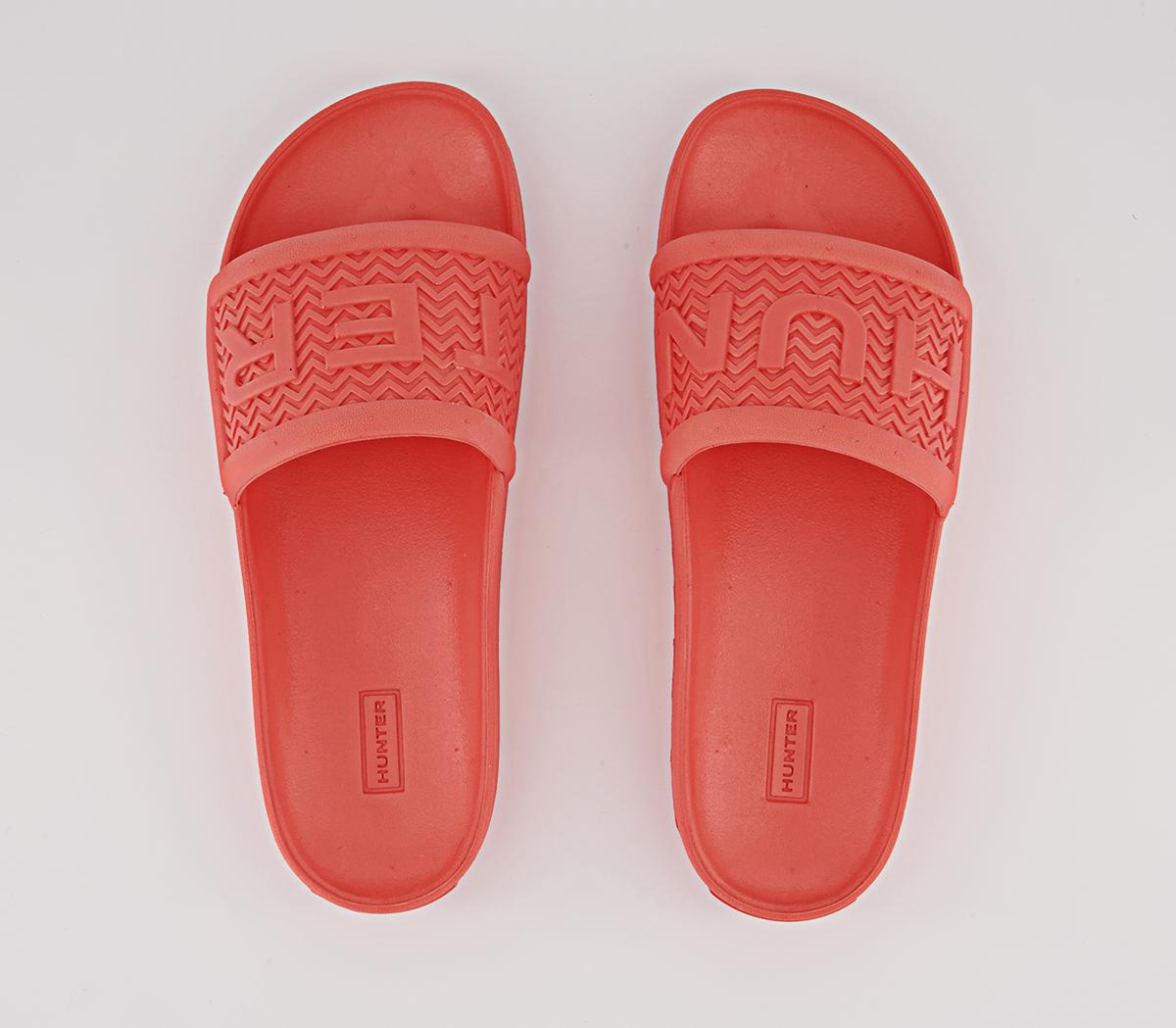 Hunter Bloom Algae Foam Sliders Hunter Bloom Algae Foam Sliders Sun Cap Orange