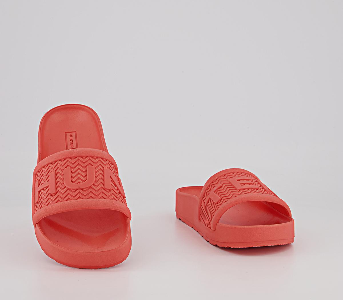 Hunter Bloom Algae Foam Sliders Sun Cap Orange - Women’s Sandals