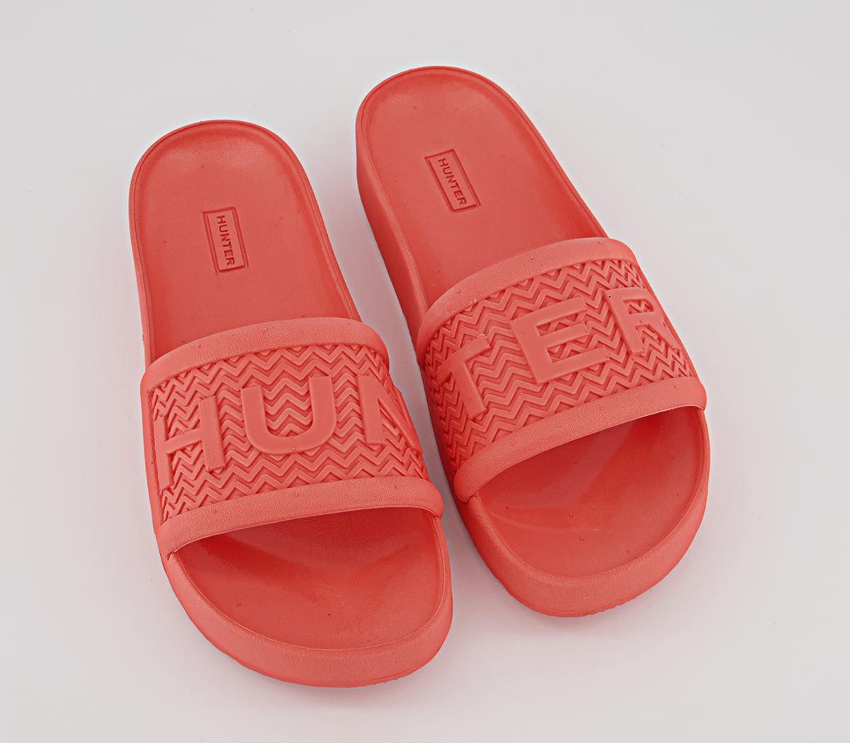 Hunter Bloom Algae Foam Sliders Hunter Bloom Algae Foam Sliders Sun Cap Orange