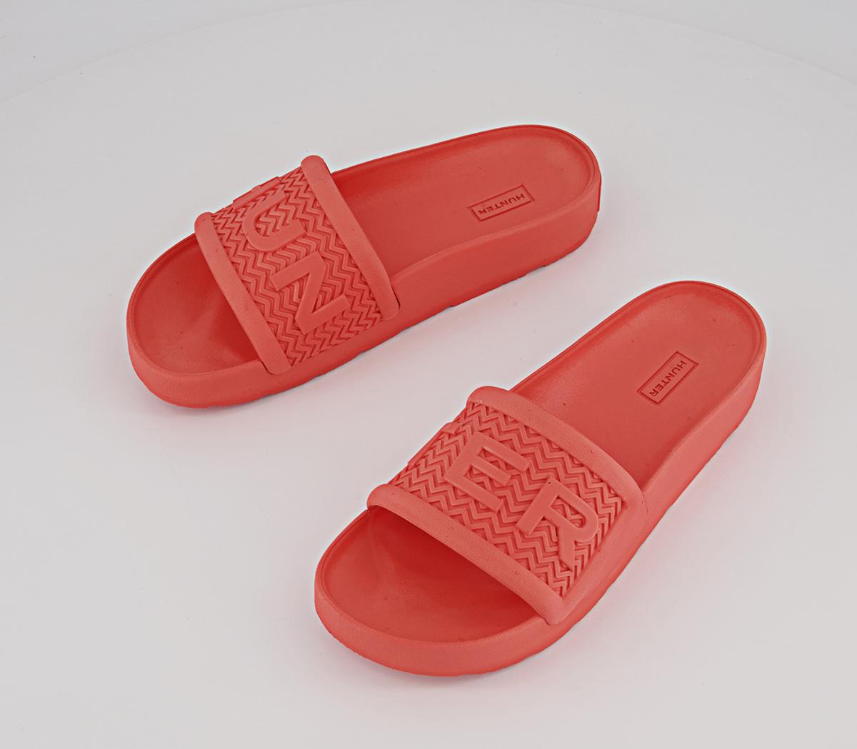 Hunter Bloom Algae Foam Sliders Hunter Bloom Algae Foam Sliders Sun Cap Orange