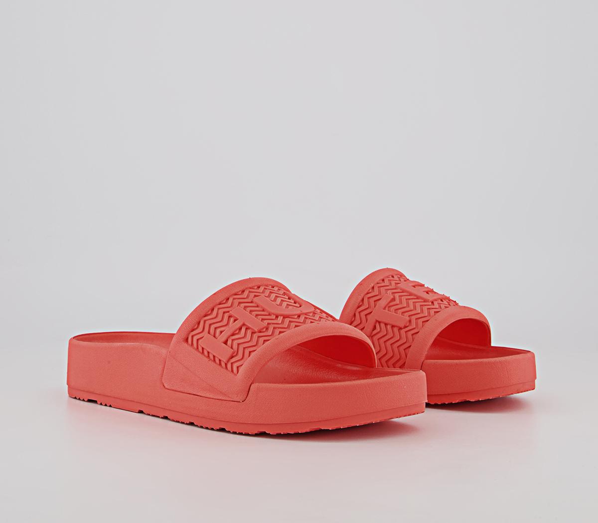 Hunter Bloom Algae Foam Sliders Hunter Bloom Algae Foam Sliders Sun Cap Orange