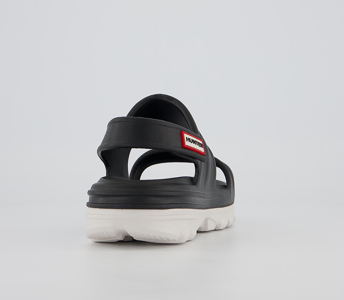 Hunter Bloom Algae Foam Sandals Hunter Bloom Algae Foam Sandals Black White
