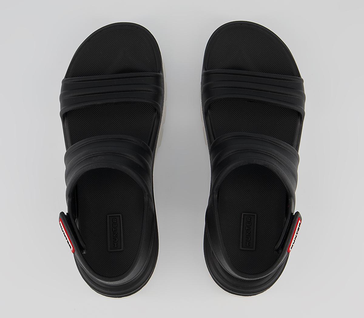 Hunter Bloom Algae Foam Sandals Hunter Bloom Algae Foam Sandals Black White