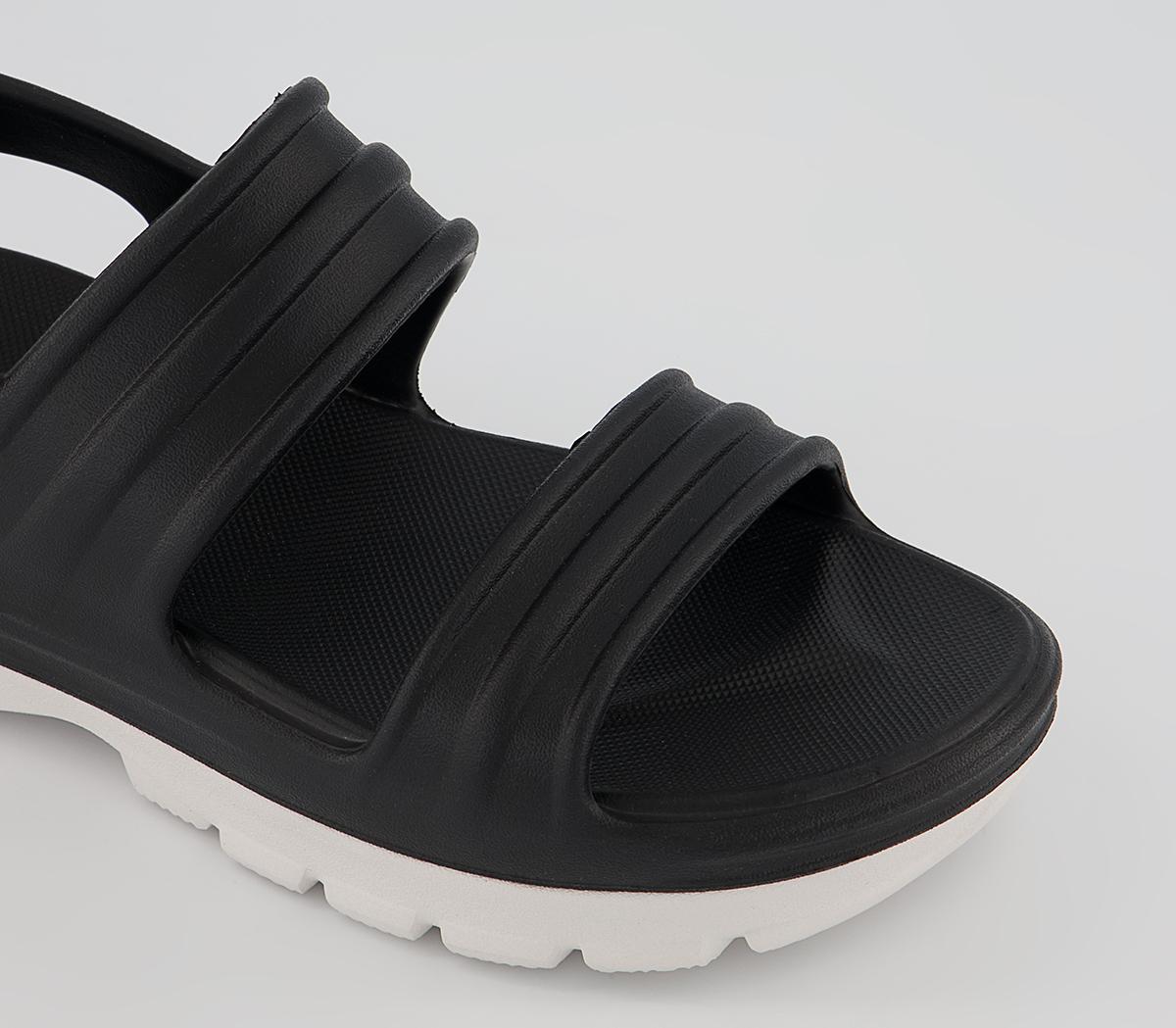 Hunter Bloom Algae Foam Sandals Hunter Bloom Algae Foam Sandals Black White