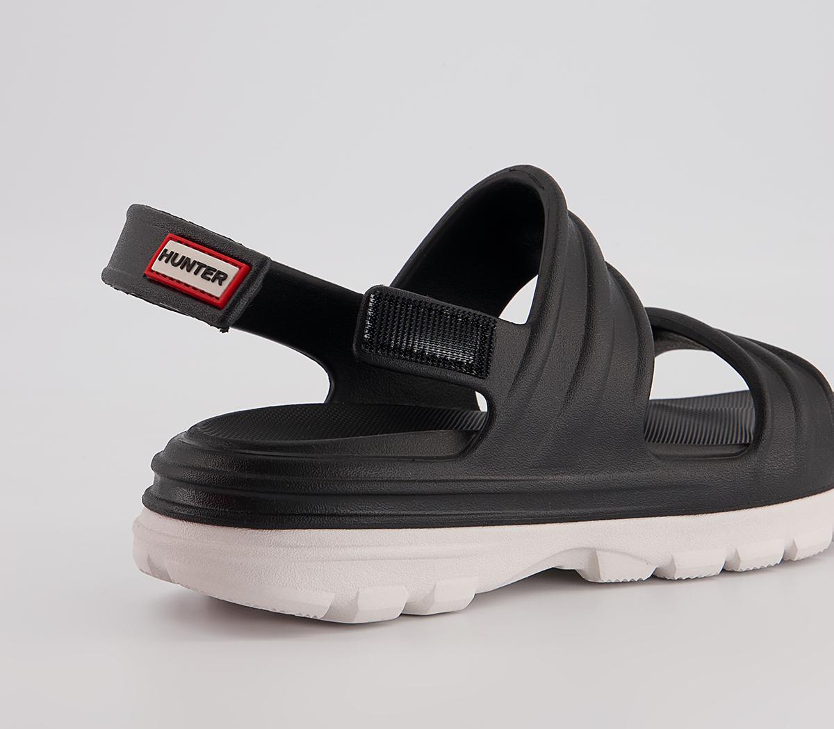 Hunter Bloom Algae Foam Sandals Hunter Bloom Algae Foam Sandals Black White