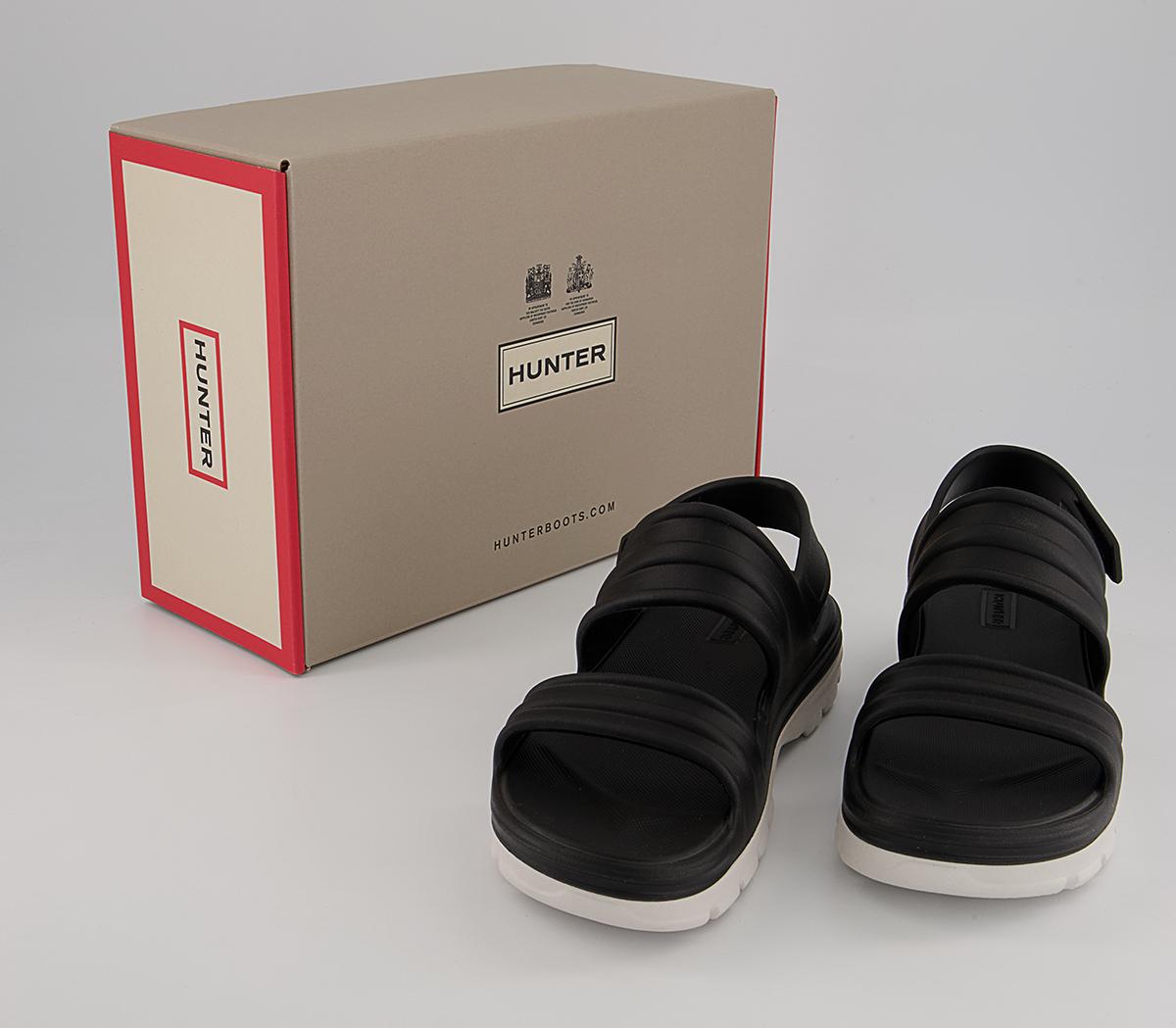 Hunter Bloom Algae Foam Sandals Hunter Bloom Algae Foam Sandals Black White