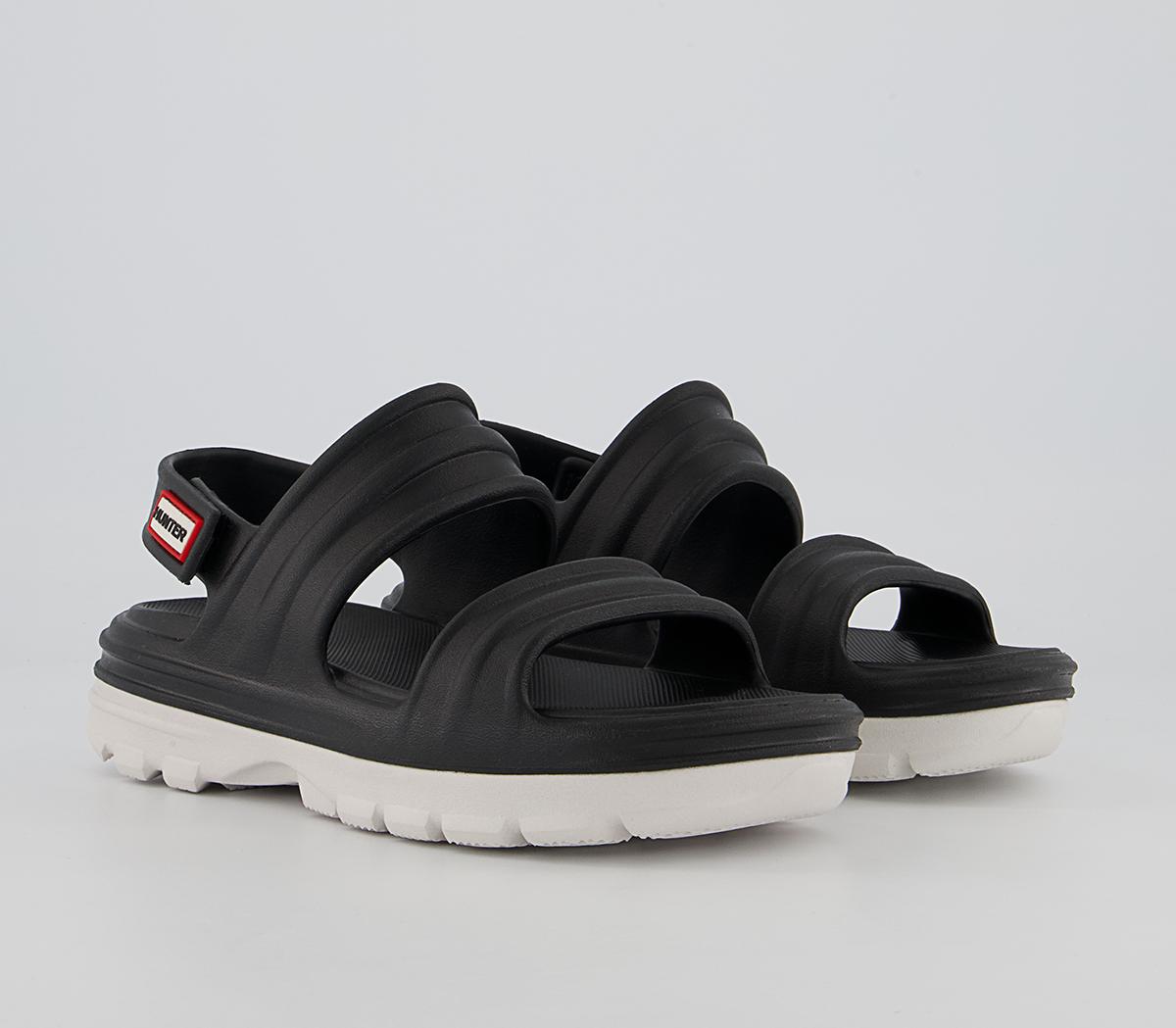 Hunter Bloom Algae Foam Sandals Hunter Bloom Algae Foam Sandals Black White