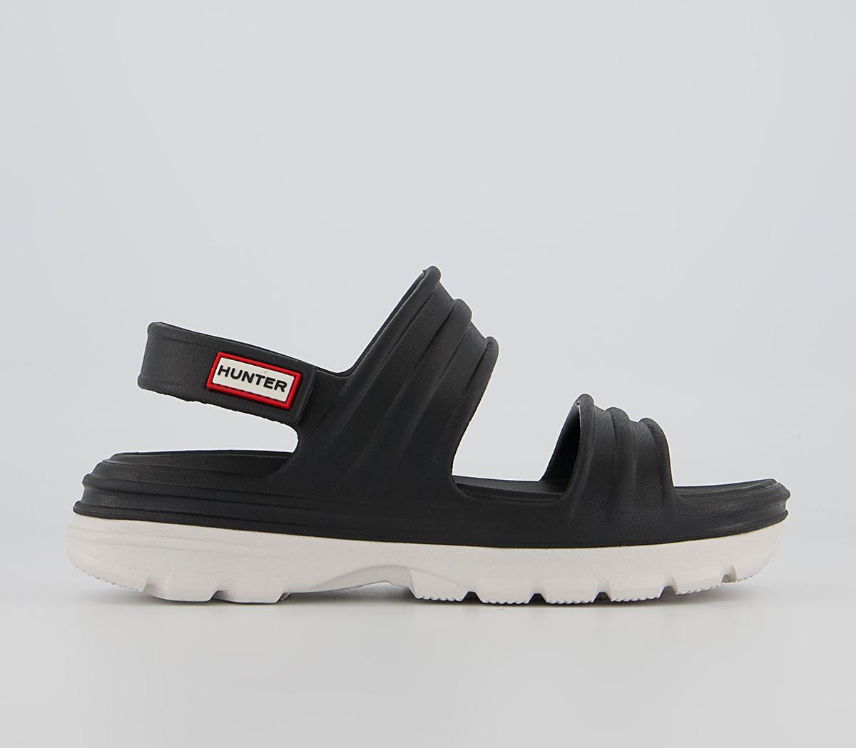 Hunter Bloom Algae Foam Sandals Hunter Bloom Algae Foam Sandals Black White