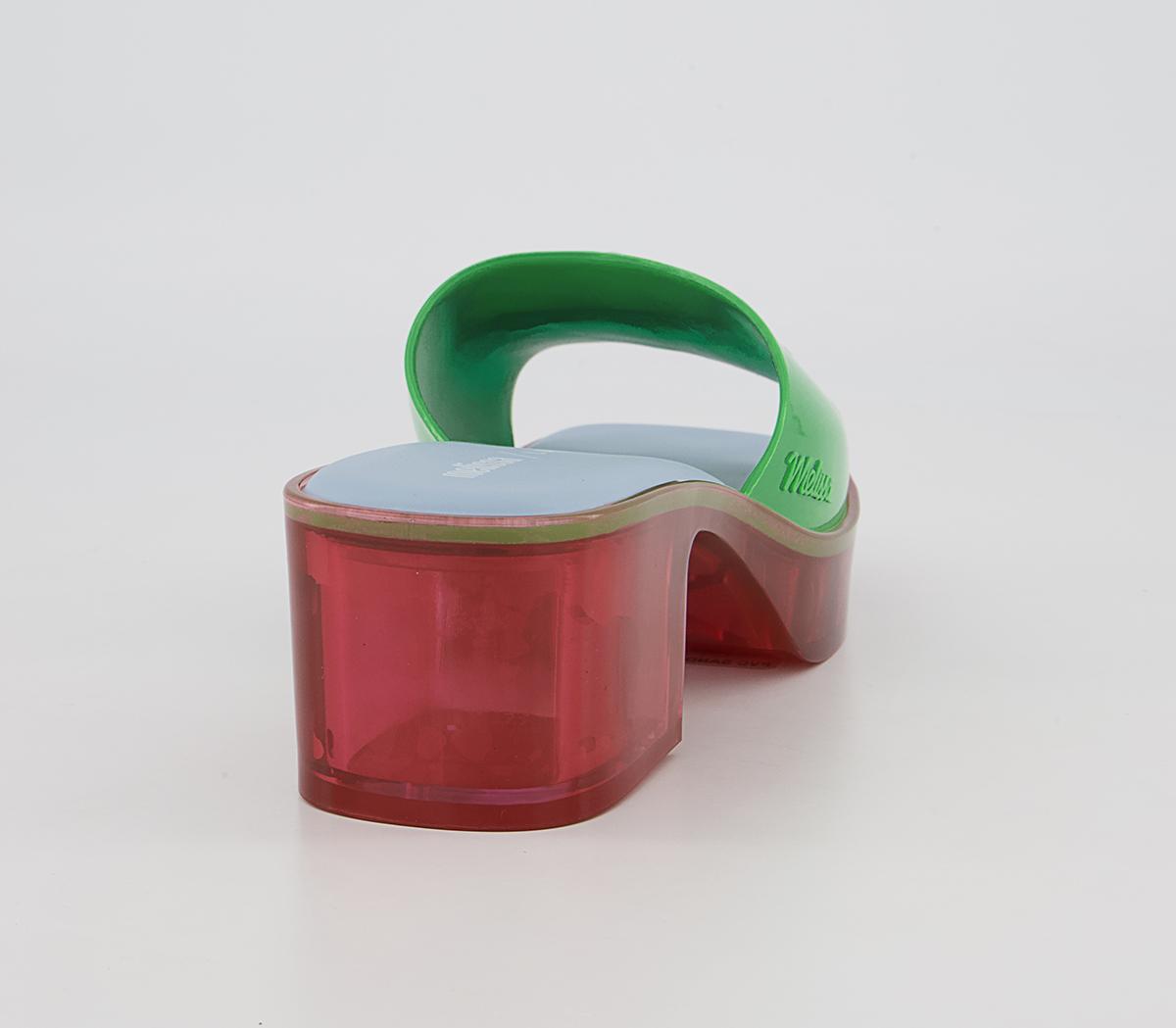 Melissa Melissa X Lazy Oaf Shape Sandals Melissa Melissa X Lazy Oaf Shape Sandals Green Contrast