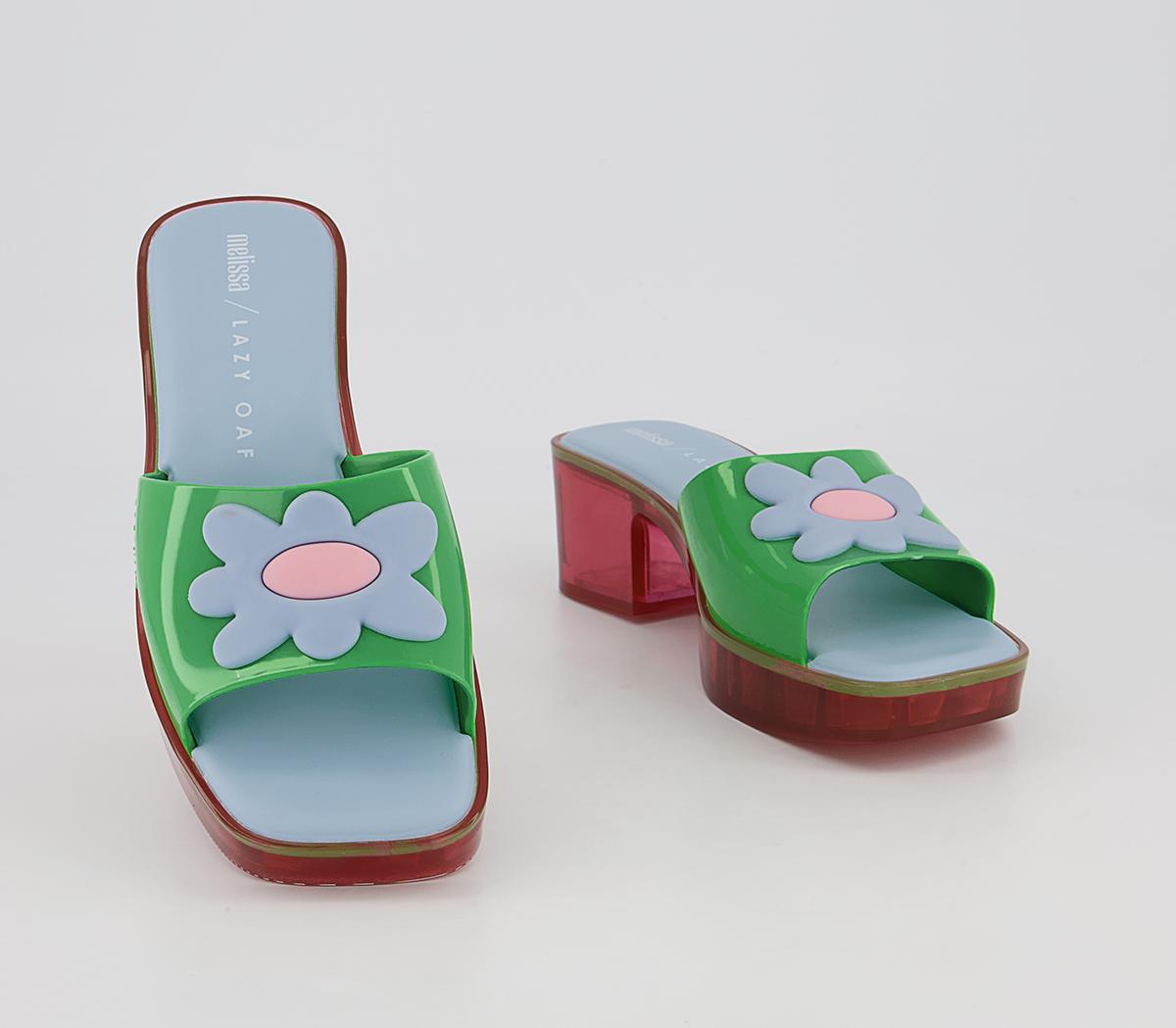 Melissa Melissa X Lazy Oaf Shape Sandals Melissa Melissa X Lazy Oaf Shape Sandals Green Contrast