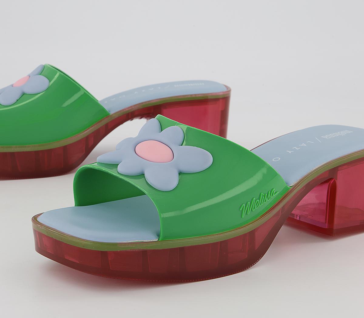 Melissa Melissa X Lazy Oaf Shape Sandals Melissa Melissa X Lazy Oaf Shape Sandals Green Contrast