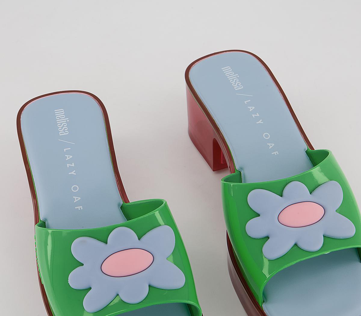 Melissa Melissa X Lazy Oaf Shape Sandals Melissa Melissa X Lazy Oaf Shape Sandals Green Contrast