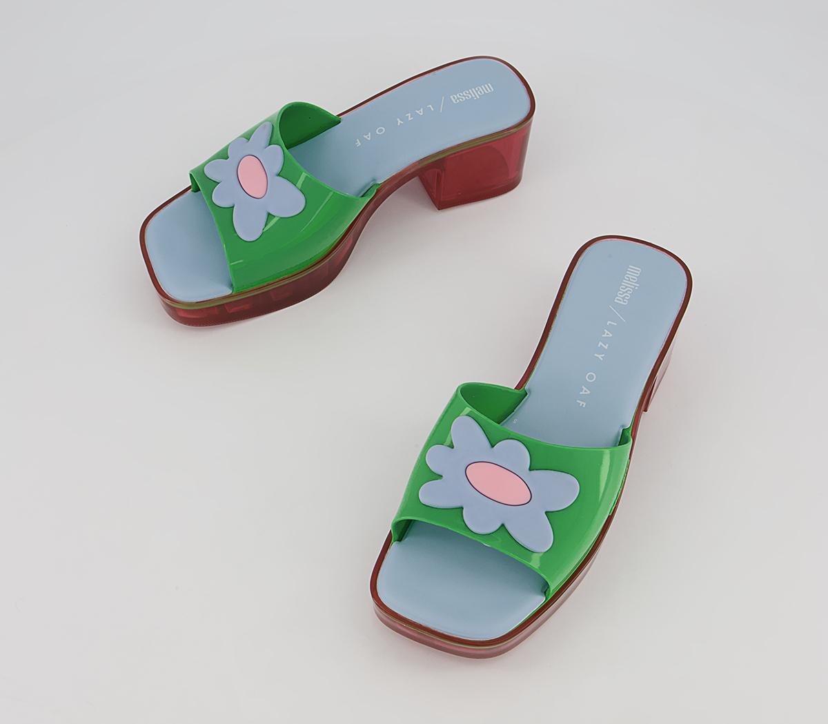 Melissa Melissa X Lazy Oaf Shape Sandals Melissa Melissa X Lazy Oaf Shape Sandals Green Contrast