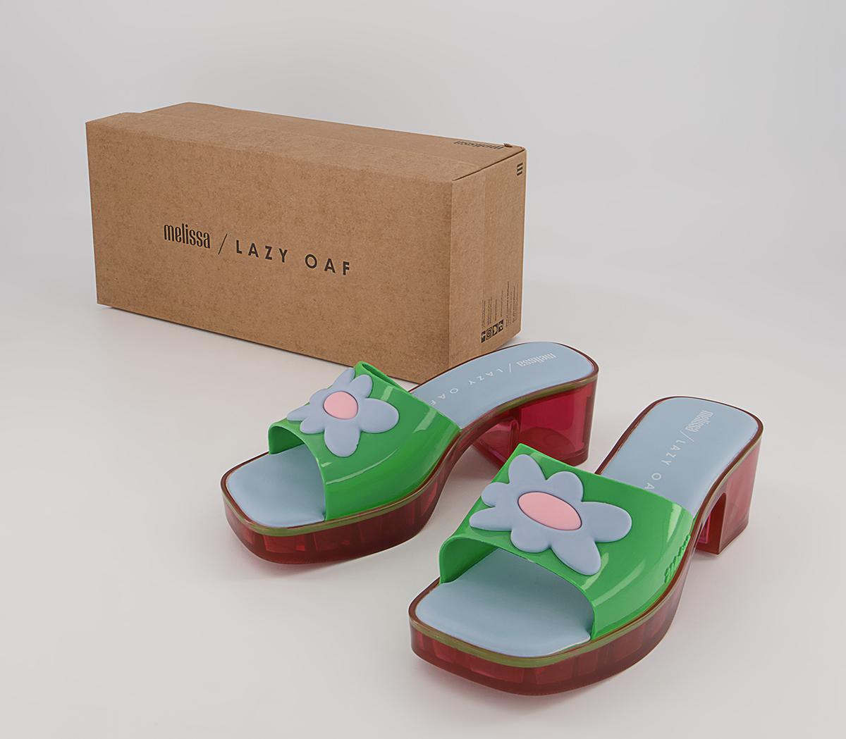 Melissa Melissa X Lazy Oaf Shape Sandals Melissa Melissa X Lazy Oaf Shape Sandals Green Contrast