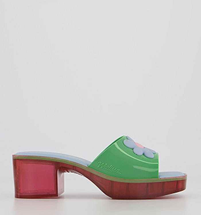 Melissa Melissa X Lazy Oaf Shape Sandals Green Contrast