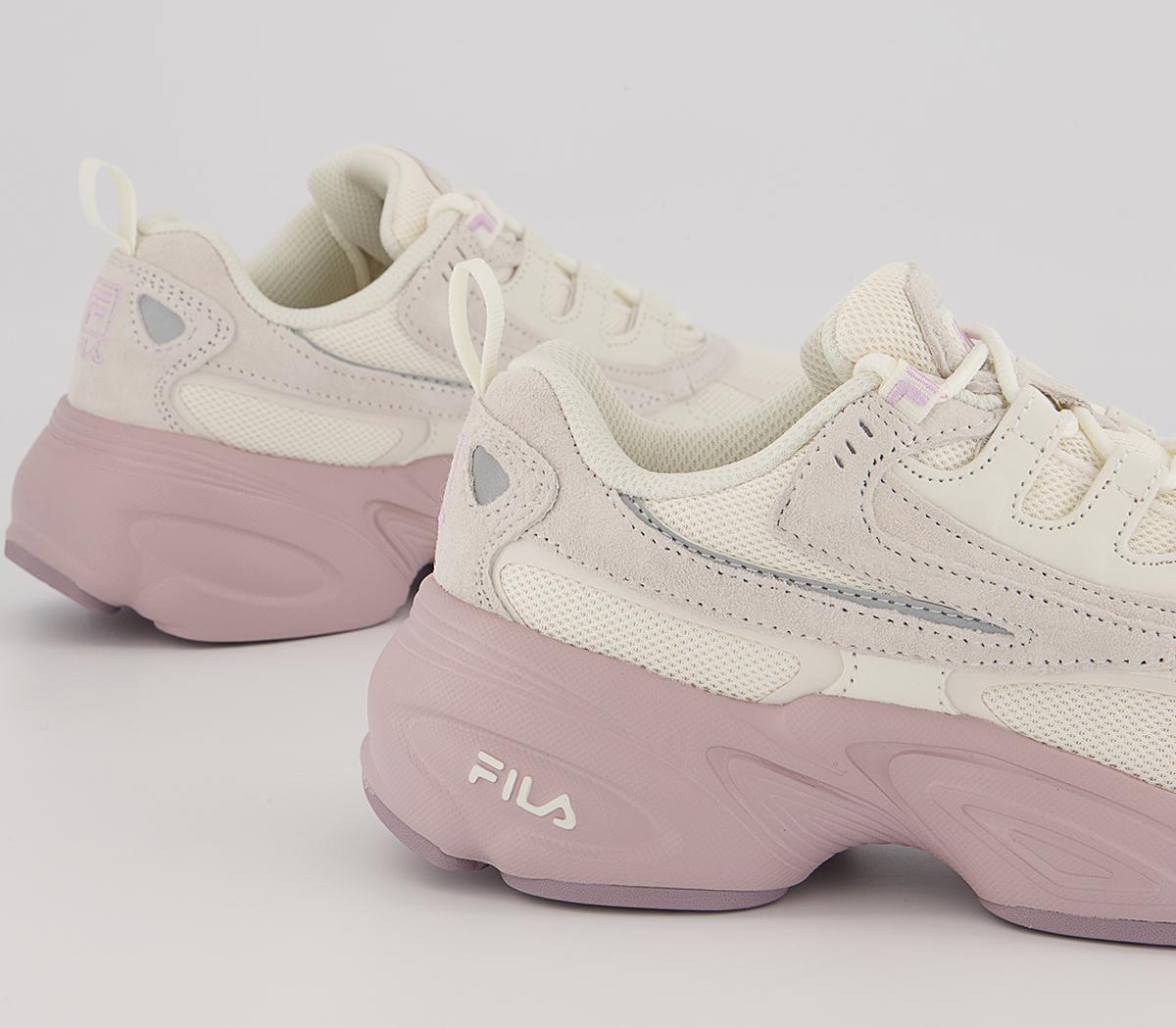 fila hypercube trainers in off white