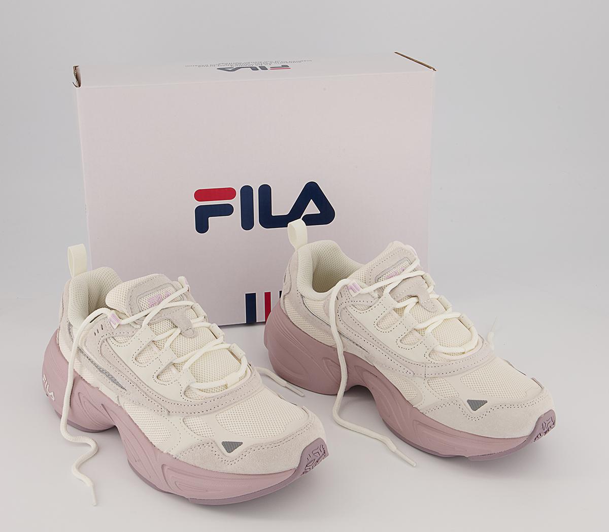 fila hypercube trainers in off white