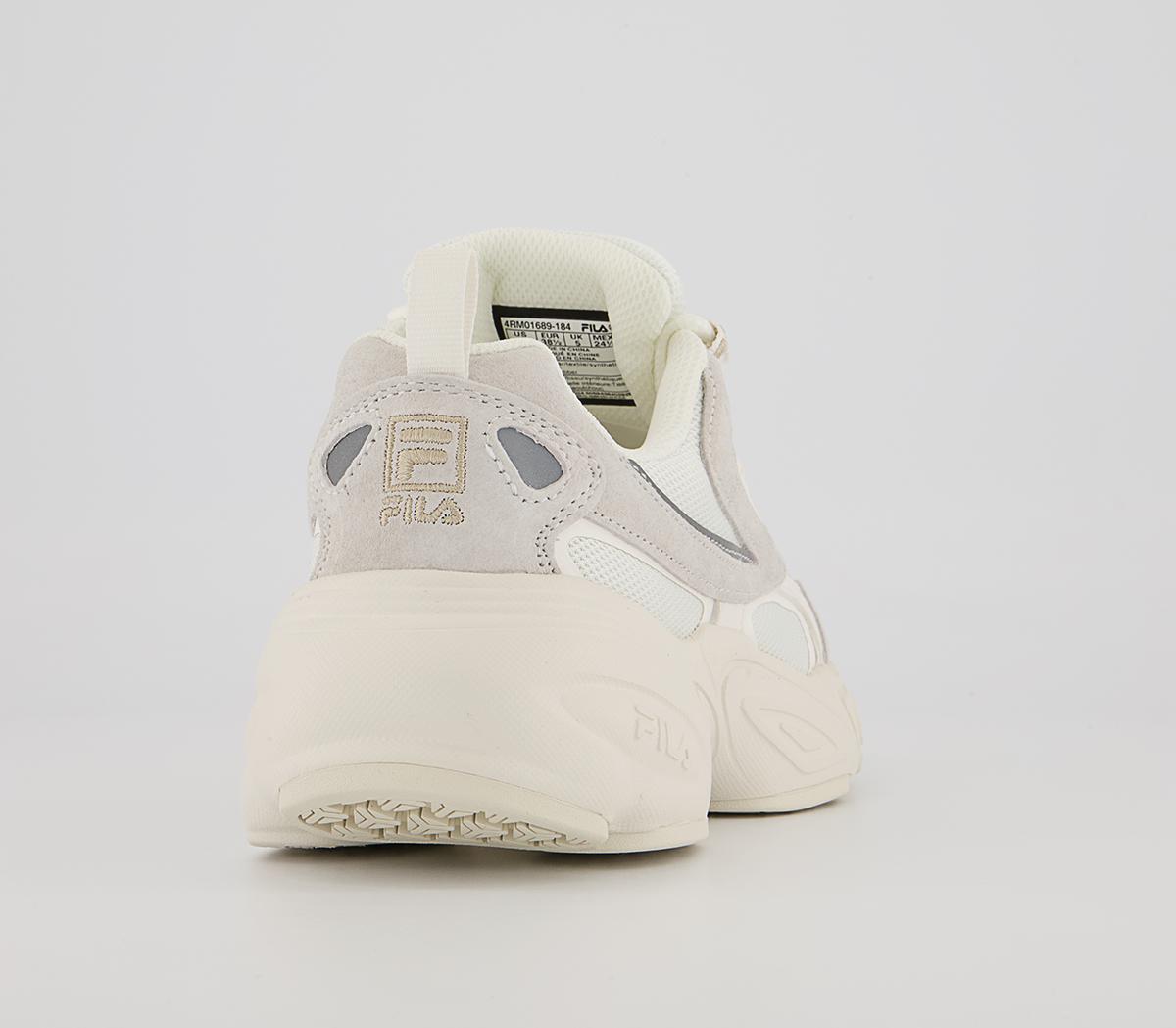 fila hypercube trainers in off white