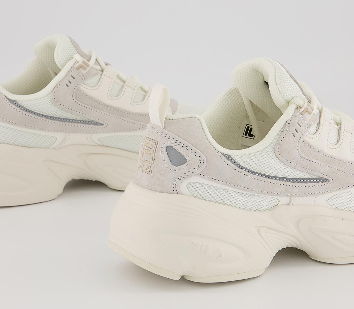 fila hypercube trainers in off white