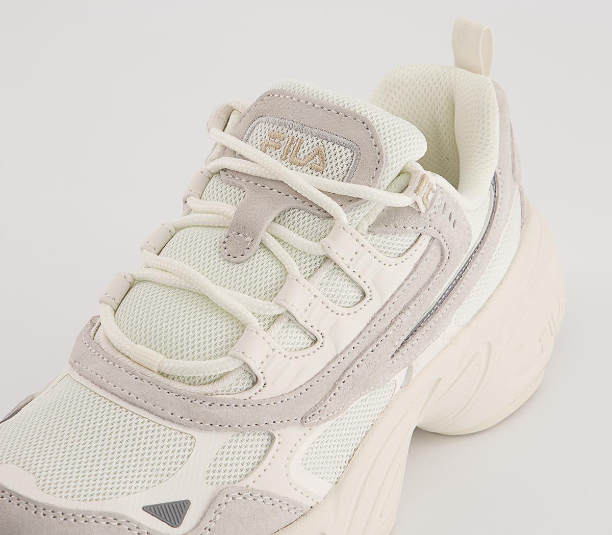 fila hypercube trainers in off white