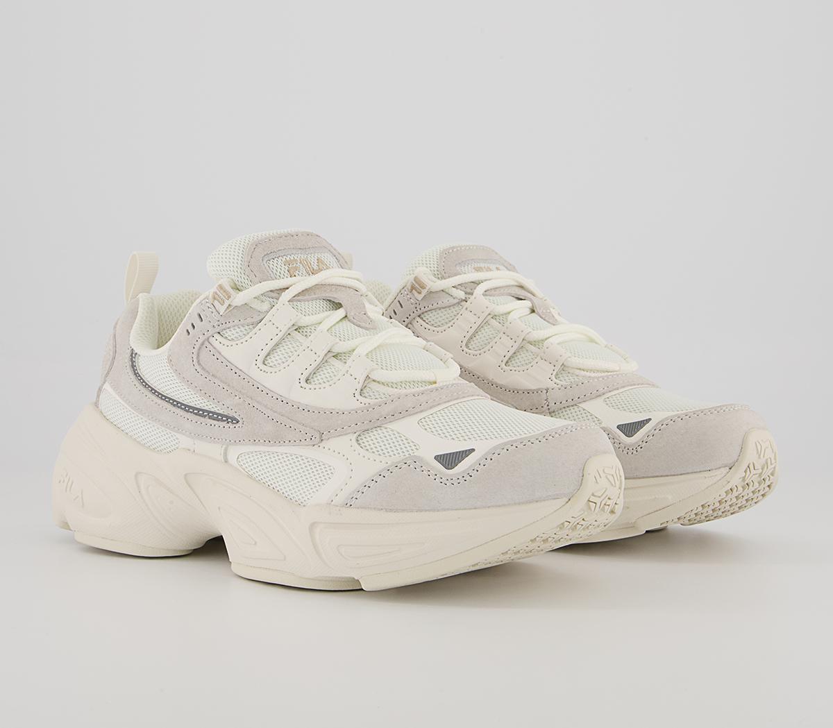 fila hypercube trainers in off white