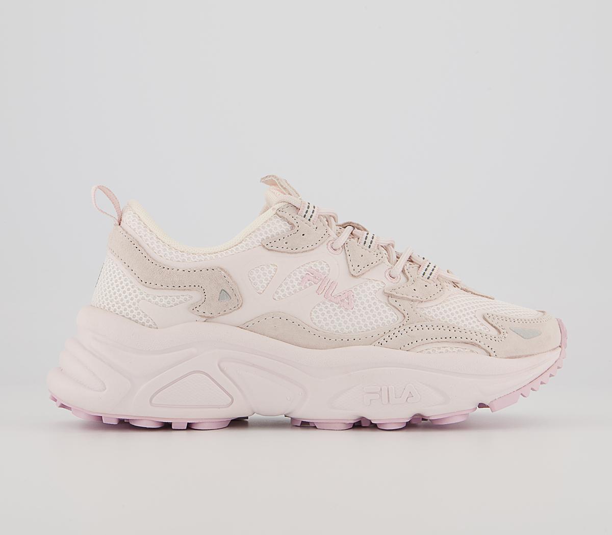 Pink fila best sale trainers size 1