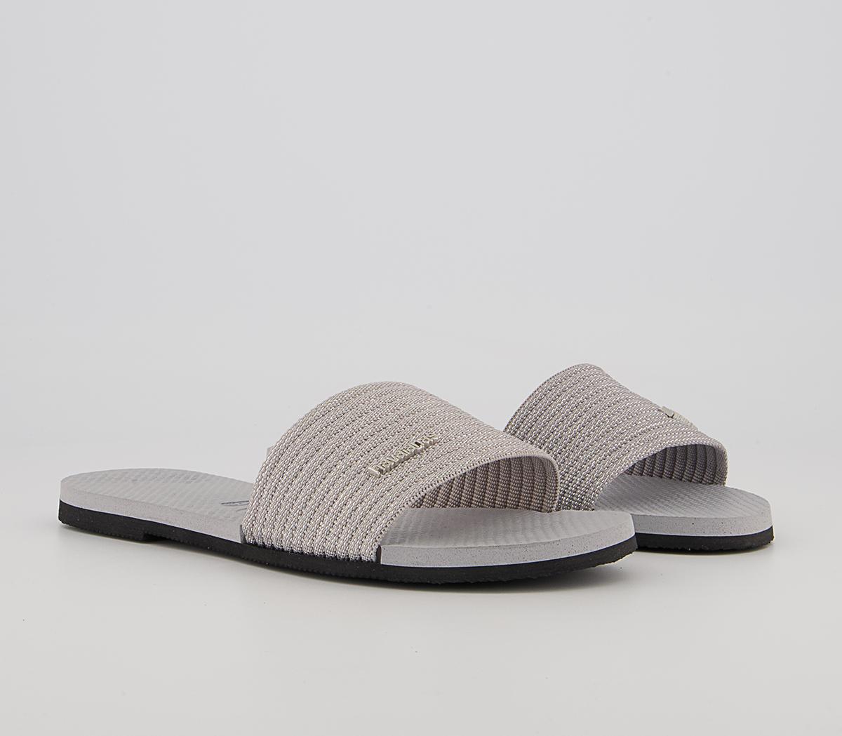 Havaianas You Malta Metallic Sliders Havaianas You Malta Metallic Sliders Grey