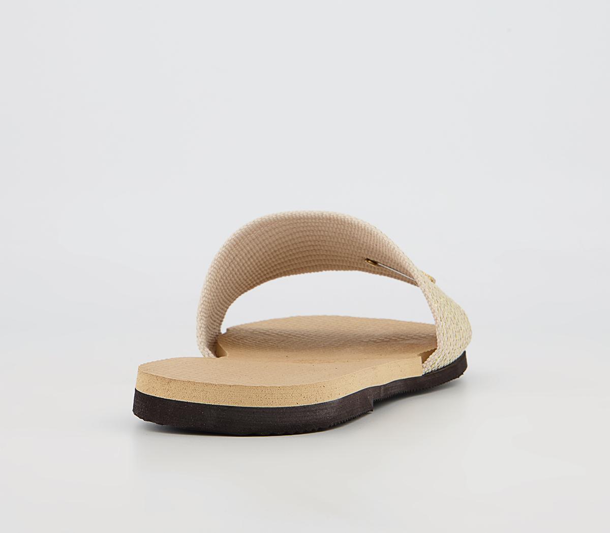 Havaianas You Malta Metallic Sliders Havaianas You Malta Metallic Sliders Golden