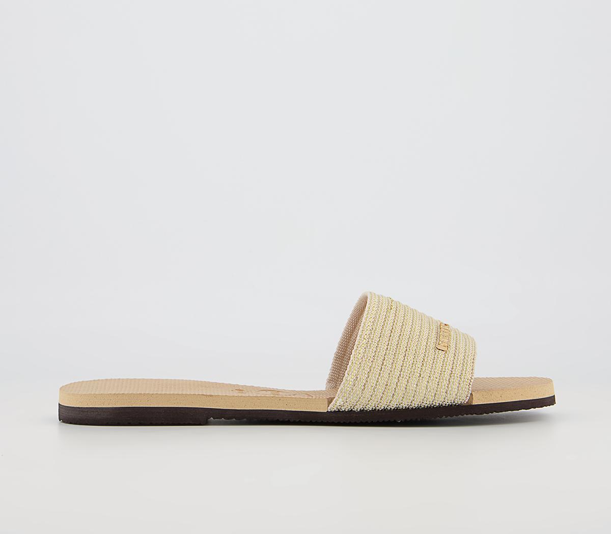 HavaianasYou Malta Metallic Sliders HavaianasYou Malta Metallic SlidersGolden