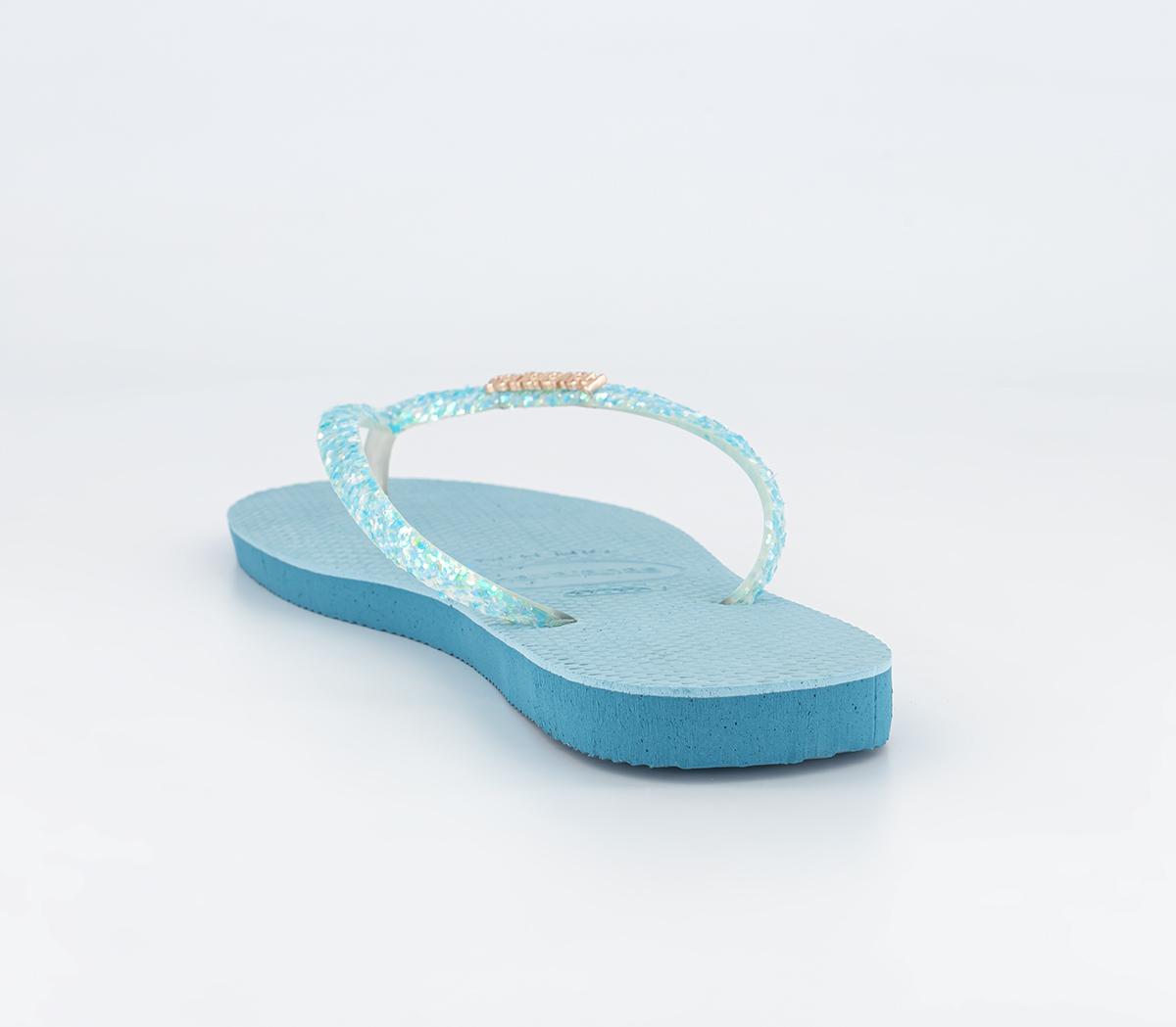 Havaianas Slim Glitter Flourish Flip Flops Havaianas Slim Glitter Flourish Flip Flops Nautical Blue