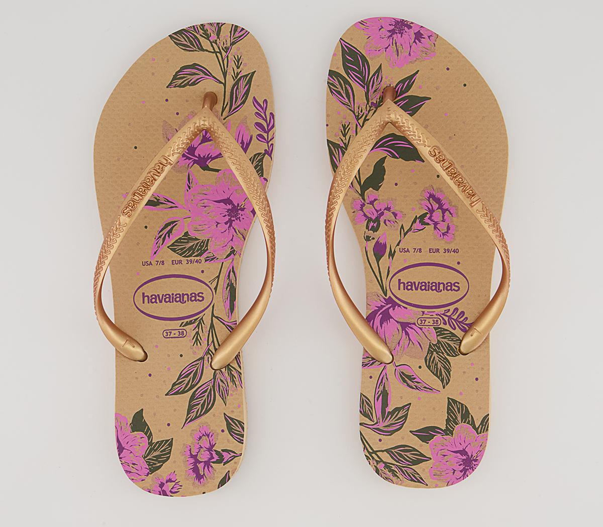 Havaianas Slim Organic Flip Flops Havaianas Slim Organic Flip Flops Golden