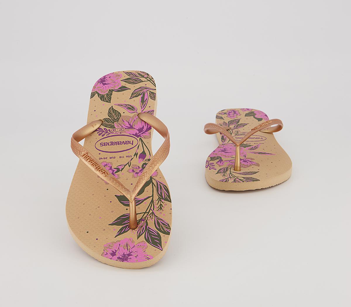 Havaianas Slim Organic Flip Flops Havaianas Slim Organic Flip Flops Golden