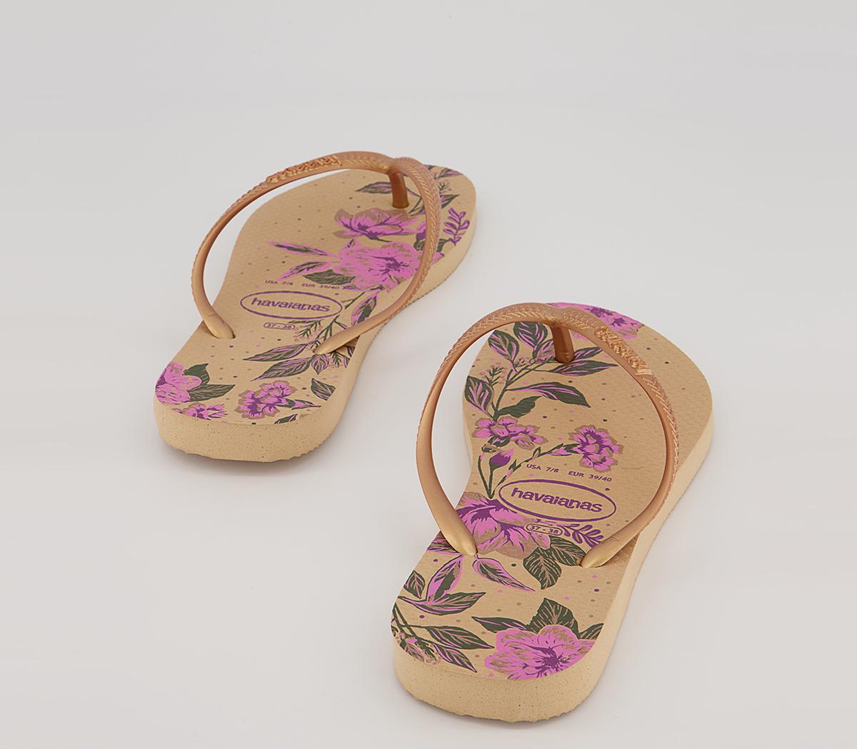Havaianas Slim Organic Flip Flops Havaianas Slim Organic Flip Flops Golden