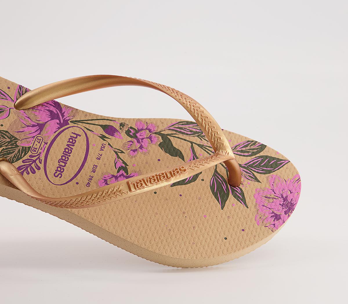 Havaianas Slim Organic Flip Flops Havaianas Slim Organic Flip Flops Golden